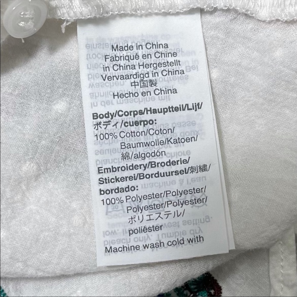 Madewell Button Up Xxs Oversized Button Up, White… - image 5